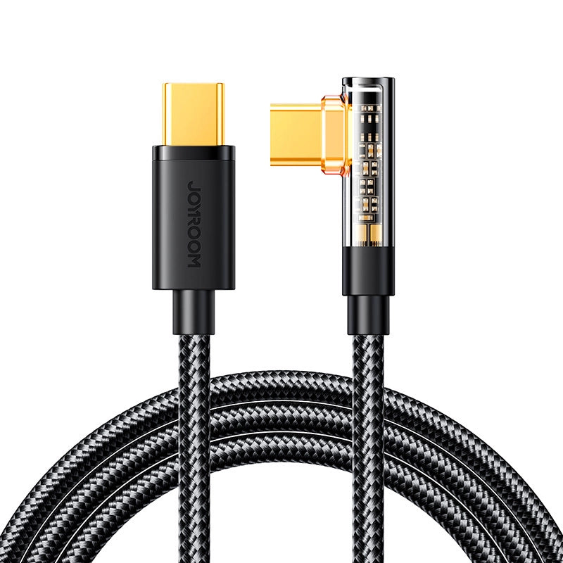 Joyroom Gaming Cable S-CC100A6 USB-C (angled) / USB-C (straight) 100W 1.2m - black_1