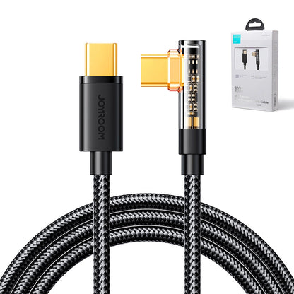 Joyroom Gaming Cable S-CC100A6 USB-C (angled) / USB-C (straight) 100W 1.2m - black_3