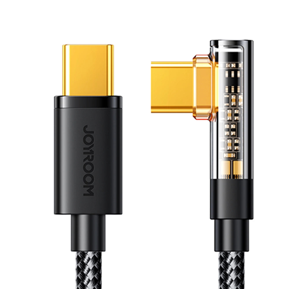 Joyroom Gaming Cable S-CC100A6 USB-C (angled) / USB-C (straight) 100W 1.2m - black_4