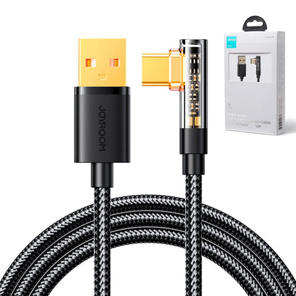 Angle Cable to USB-A / Type-C / 3A / 1.2m Joyroom S-UC027A6 (black)_10