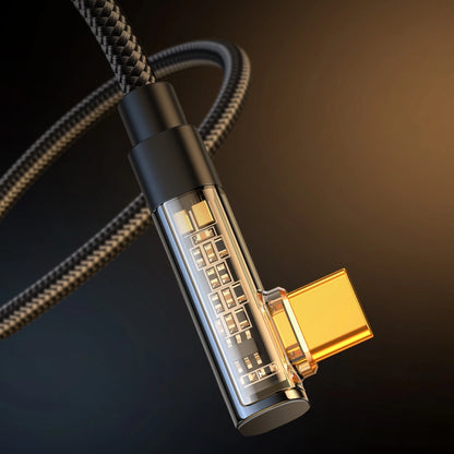 Angle Cable to USB-A / Type-C / 3A / 1.2m Joyroom S-UC027A6 (black)_6