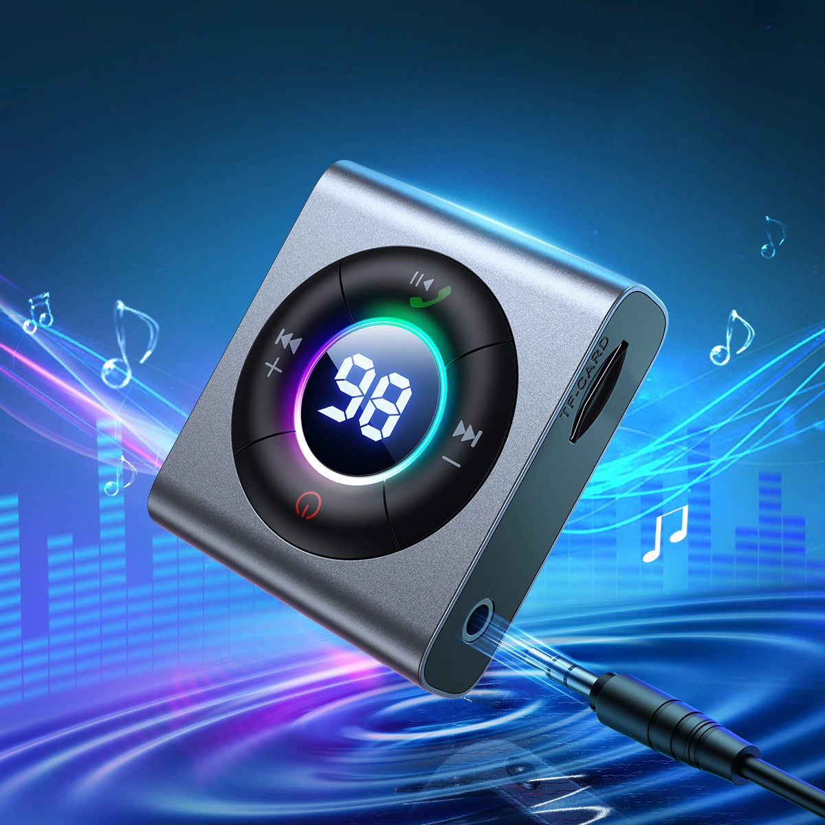 Bluetooth 5.3 AUX transmitter/receiver Joyroom JR-CB1 (gray)_12