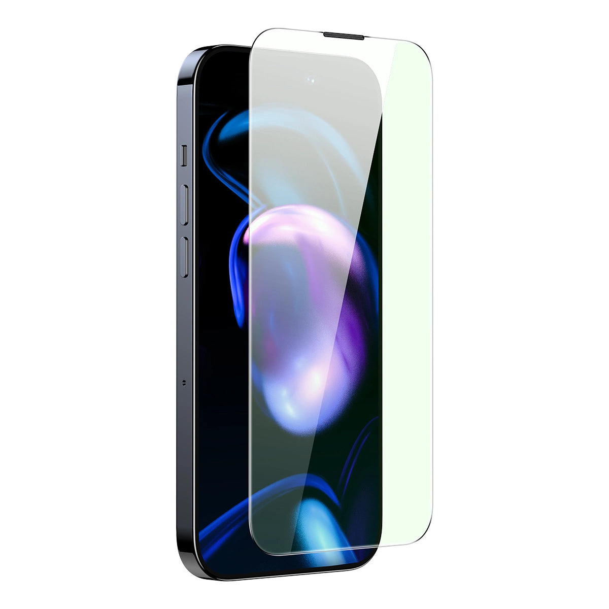 Baseus Full Screen Tempered Glass for iPhone 14 Pro with Anti Blue Light Filter and 0.3mm Speaker Cover + Mounting Frame_2