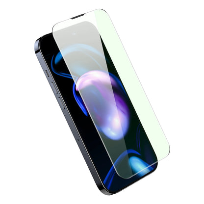 Baseus Full Screen Tempered Glass for iPhone 14 Pro with Anti Blue Light Filter and 0.3mm Speaker Cover + Mounting Frame_3