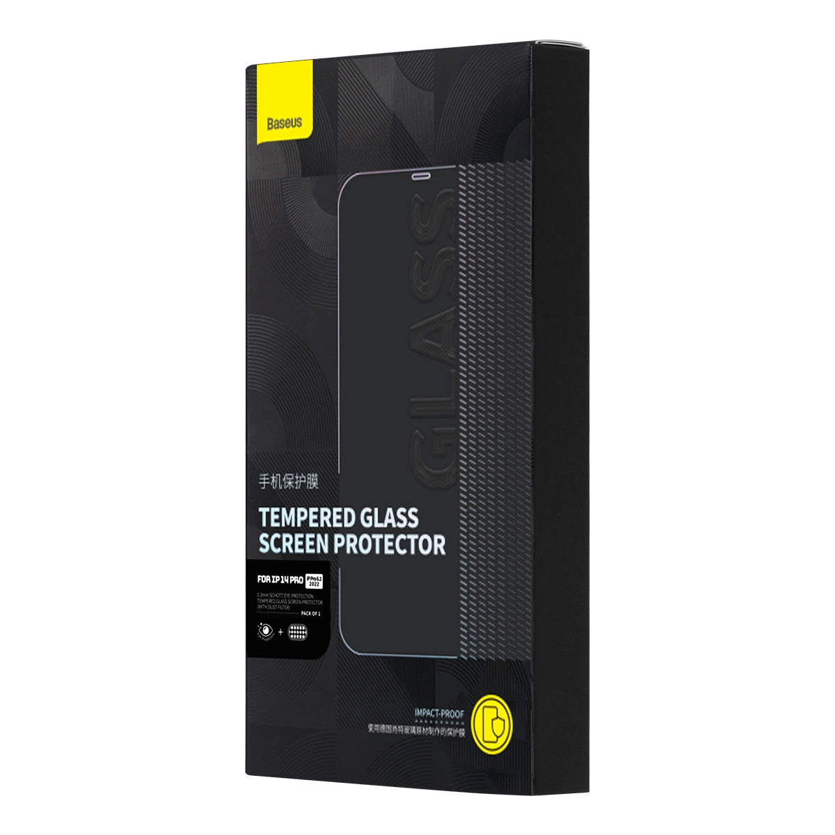 Baseus Full Screen Tempered Glass for iPhone 14 Pro with Anti Blue Light Filter and 0.3mm Speaker Cover + Mounting Frame_4