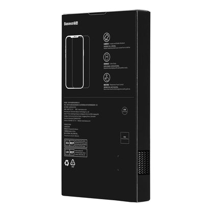 Baseus Full Screen Tempered Glass for iPhone 14 Pro with Speaker Cover 0.3mm + Mounting Frame_5
