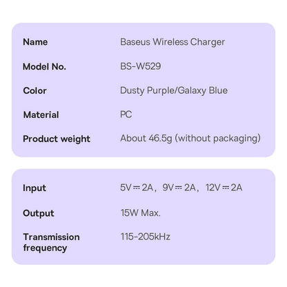 Baseus Simple Mini3 magnetic charger MagSafe Qi 15W blue_31