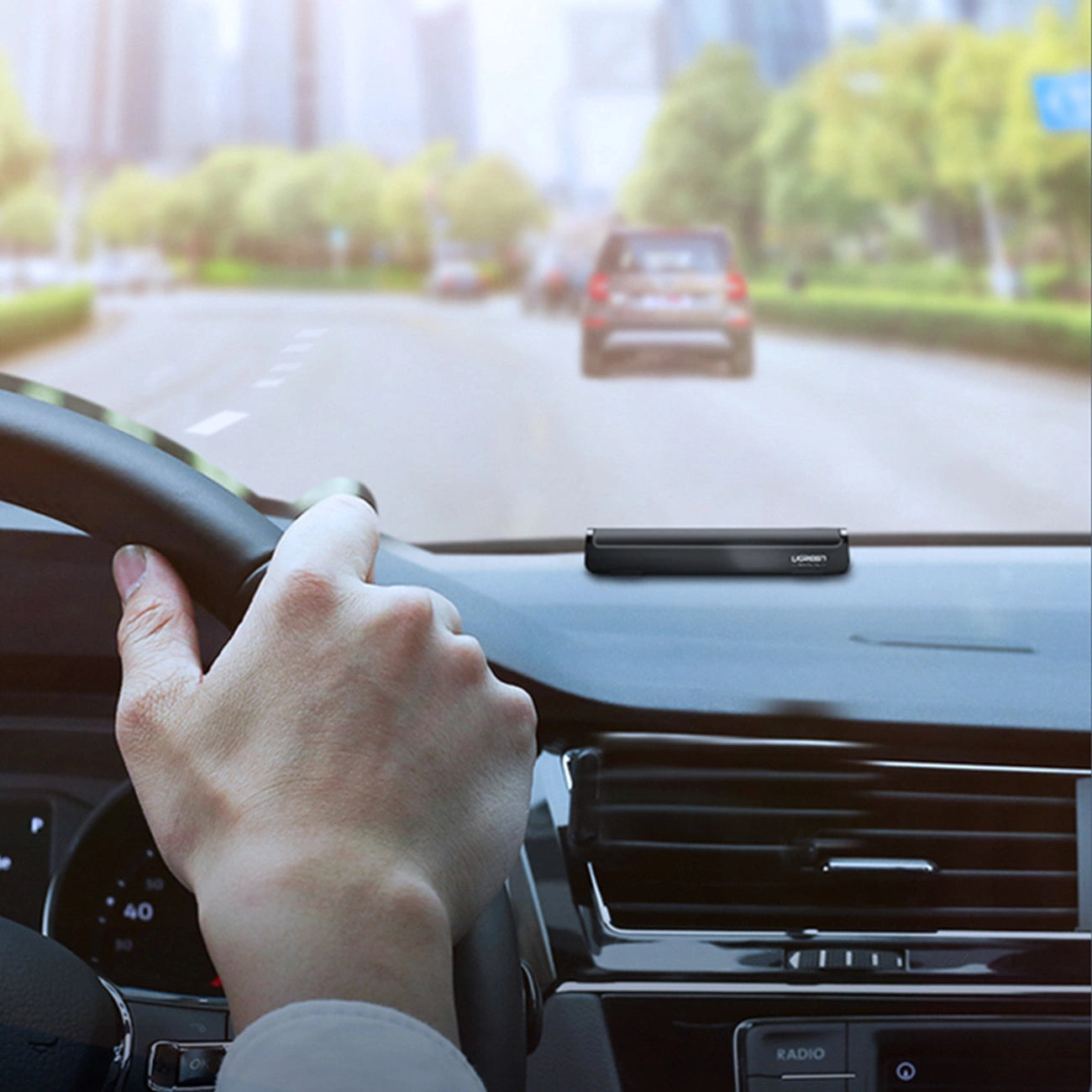 Ugreen car telephone number plate black (LP178)_3