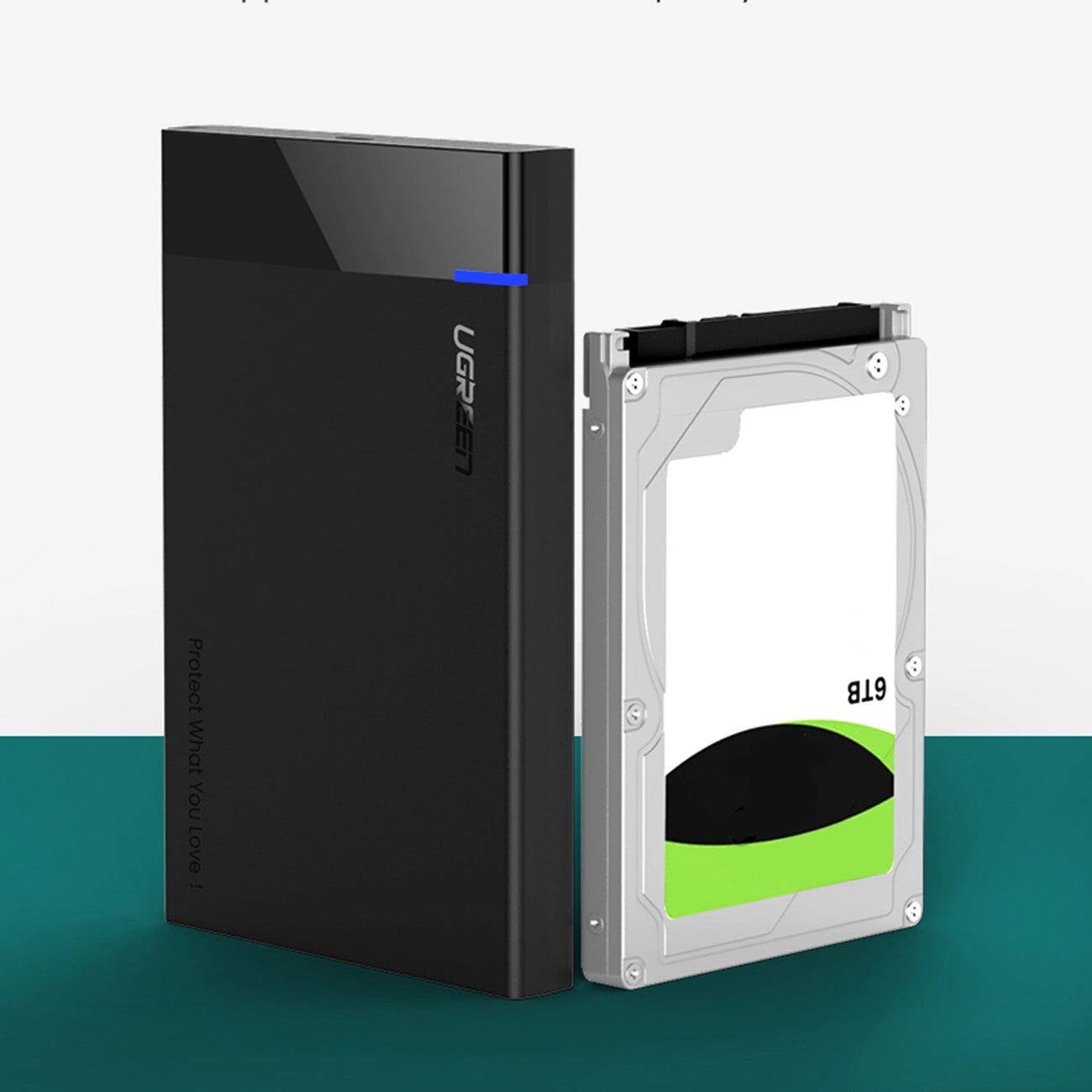 Ugreen adapter enclosure for SATA 2.5'' 6TB drive USB-C 3.0 black (US221)_4