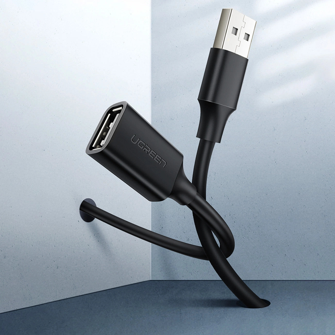 Ugreen extension cable USB (male) - USB (female) 2.0 480Mbps 1.5m black (US103)_3