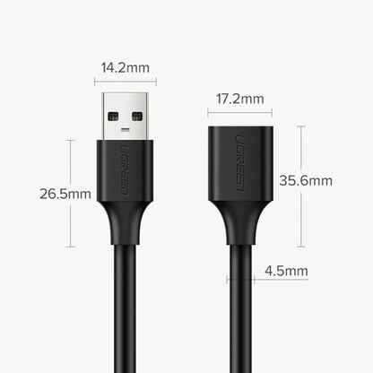 Ugreen extension cable USB (male) - USB (female) 2.0 480Mbps 1.5m black (US103)_5