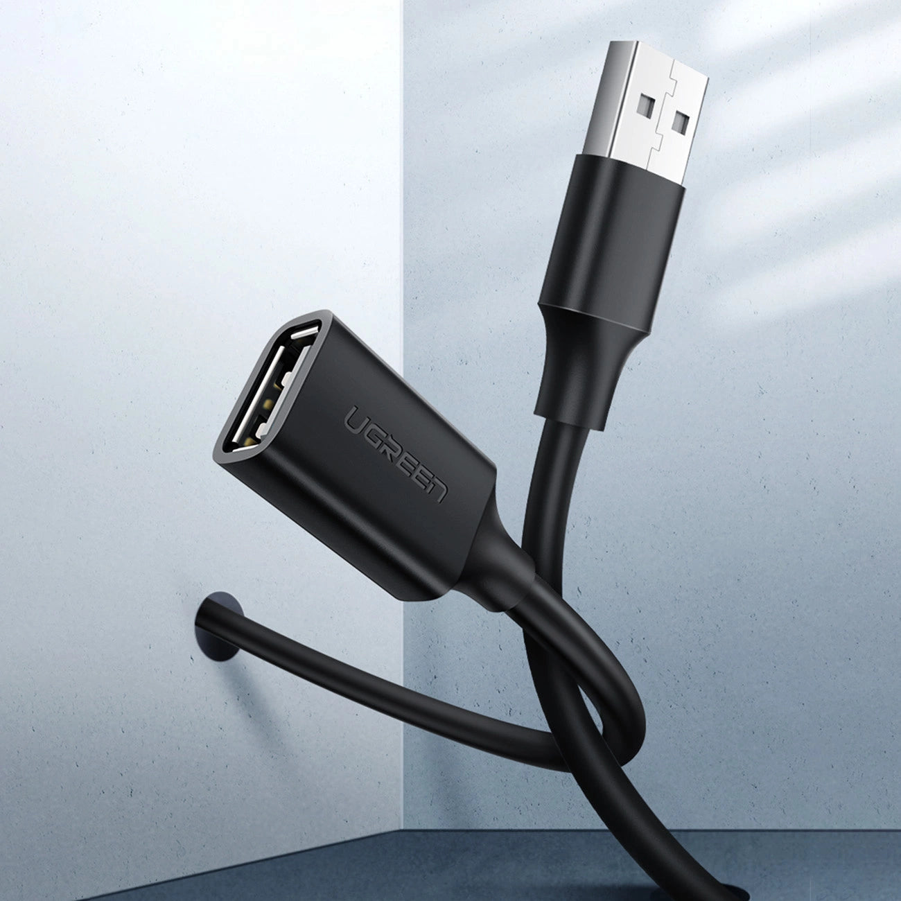 Ugreen extension cable USB (male) - USB (female) 2.0 480Mbps 3m black (US103)_1