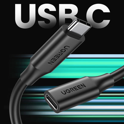 Ugreen 10387 USB-C - USB-C PD QC cable 4K 60Hz 100W 5A 10Gb/s 1m - black_1