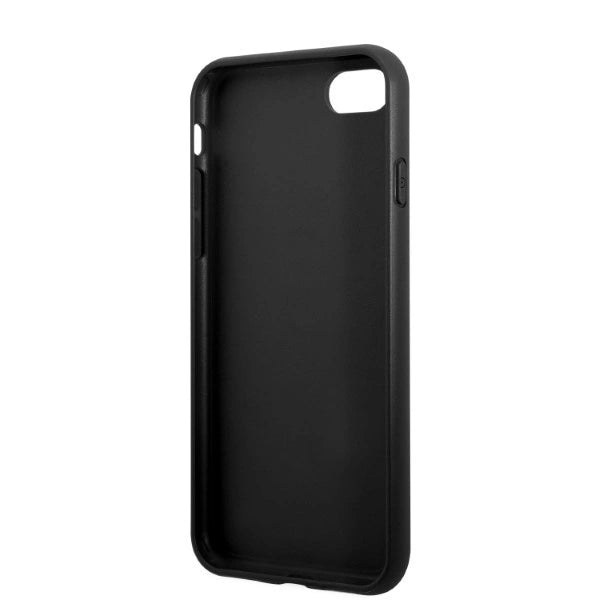 Guess GUHCI8PSATPK iPhone 7/8 SE 2020 / SE 2022 hardcase black/black hardcase Saffiano Triangle Logo Cardslot_6