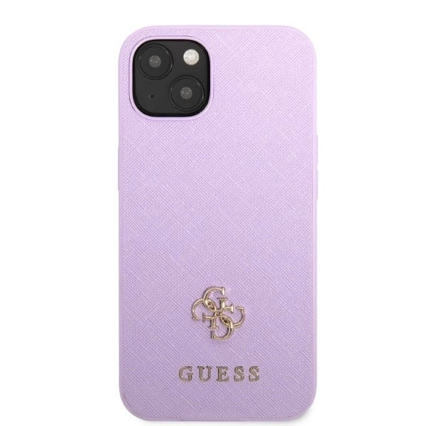 Guess GUHCP13SPS4MU iPhone 13 mini 5.4" purple/purple hardcase Saffiano 4G Small Metal Logo_2