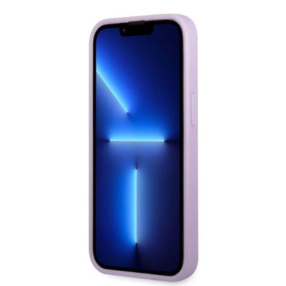 Guess GUHCP13XPS4MU iPhone 13 Pro Max 6.7" purple/purple hardcase Saffiano 4G Small Metal Logo_4