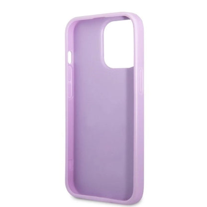 Guess GUHCP13XPS4MU iPhone 13 Pro Max 6.7" purple/purple hardcase Saffiano 4G Small Metal Logo_6