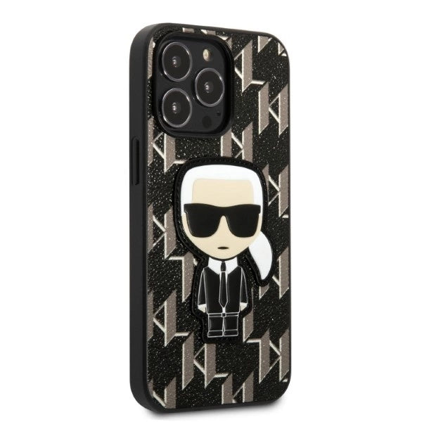 Karl Lagerfeld KLHCP13LPMNIKBK iPhone 13 Pro / 13 6.1" hardcase black/black Monogram Ikonik Patch_3