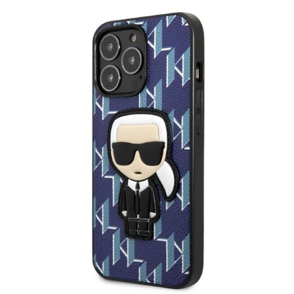 Karl Lagerfeld KLHCP13LPMNIKBL iPhone 13 Pro / 13 6.1" hardcase blue/blue Monogram Ikonik Patch_1