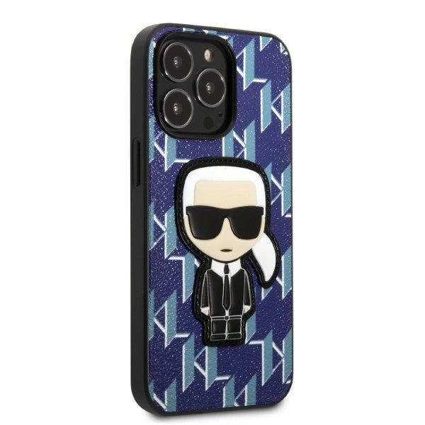 Karl Lagerfeld KLHCP13LPMNIKBL iPhone 13 Pro / 13 6.1" hardcase blue/blue Monogram Ikonik Patch_3