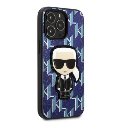 Karl Lagerfeld KLHCP13LPMNIKBL iPhone 13 Pro / 13 6.1" hardcase blue/blue Monogram Ikonik Patch_3