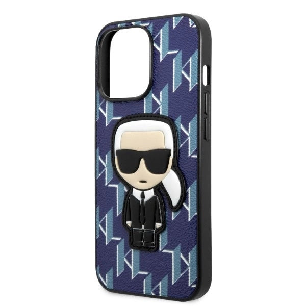 Karl Lagerfeld KLHCP13LPMNIKBL iPhone 13 Pro / 13 6.1" hardcase blue/blue Monogram Ikonik Patch_5