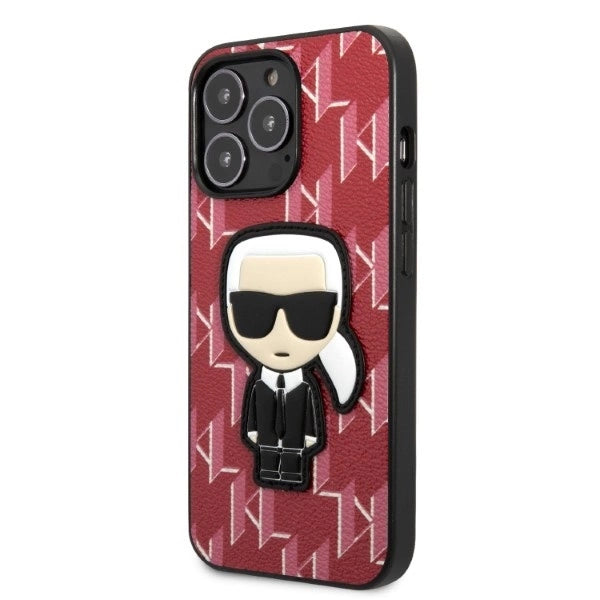 Karl Lagerfeld KLHCP13LPMNIKPI iPhone 13 Pro / 13 6.1" hardcase red/red Monogram Ikonik Patch_1