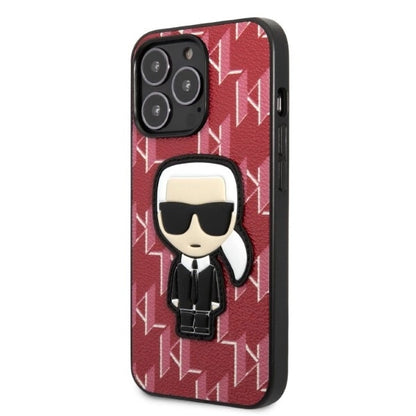Karl Lagerfeld KLHCP13LPMNIKPI iPhone 13 Pro / 13 6.1" hardcase red/red Monogram Ikonik Patch_1