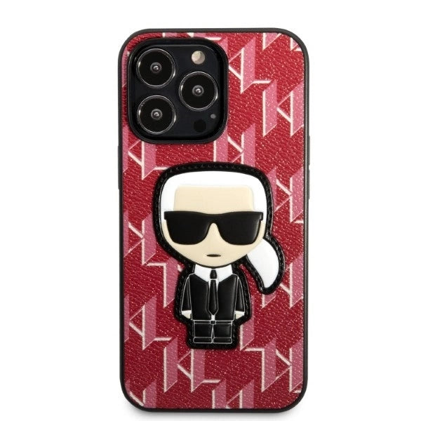 Karl Lagerfeld KLHCP13LPMNIKPI iPhone 13 Pro / 13 6.1" hardcase red/red Monogram Ikonik Patch_2