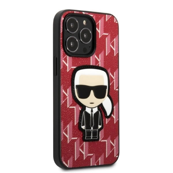 Karl Lagerfeld KLHCP13LPMNIKPI iPhone 13 Pro / 13 6.1" hardcase red/red Monogram Ikonik Patch_3