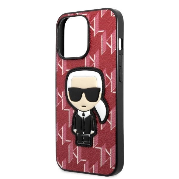 Karl Lagerfeld KLHCP13LPMNIKPI iPhone 13 Pro / 13 6.1" hardcase red/red Monogram Ikonik Patch_5