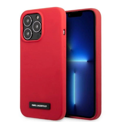 Karl Lagerfeld KLHCP13LSLMP1R iPhone 13 Pro / 13 6.1" hardcase red/red Silicone Plaque_0