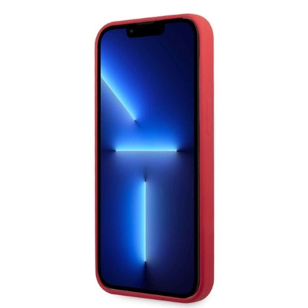 Karl Lagerfeld KLHCP13LSLMP1R iPhone 13 Pro / 13 6.1" hardcase red/red Silicone Plaque_4