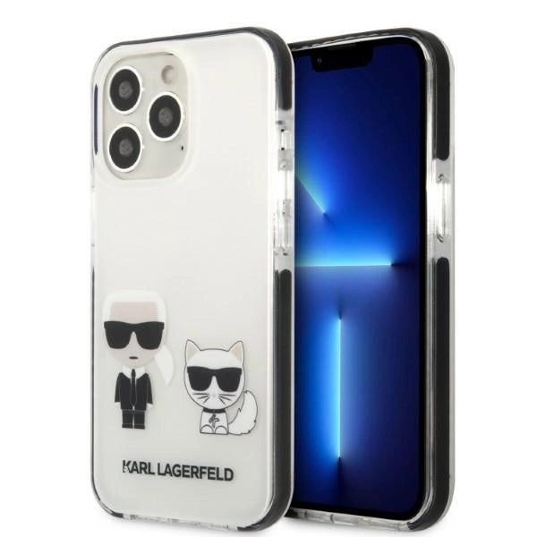 Karl Lagerfeld KLHCP13LTPEKCW iPhone 13 Pro / 13 6.1" hardcase white/white Karl&amp;Choupette_0