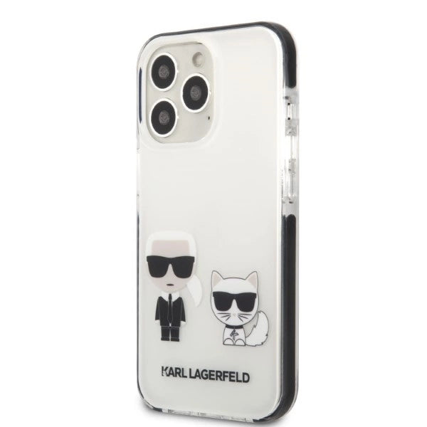 Karl Lagerfeld KLHCP13LTPEKCW iPhone 13 Pro / 13 6.1" hardcase white/white Karl&amp;Choupette_1