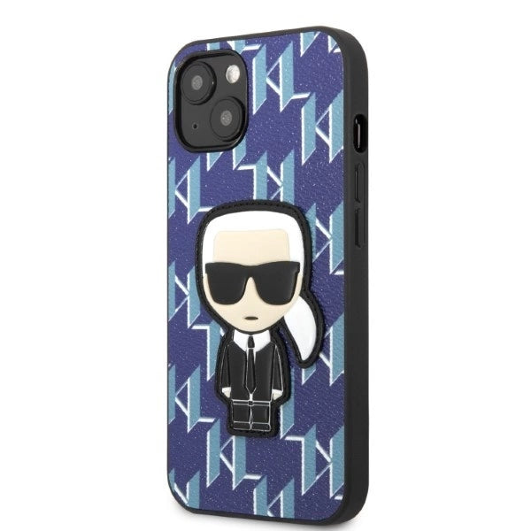Karl Lagerfeld KLHCP13MPMNIKBL iPhone 13 6.1" hardcase blue/blue Monogram Ikonik Patch_1