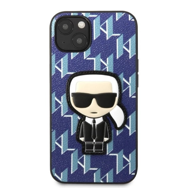 Karl Lagerfeld KLHCP13MPMNIKBL iPhone 13 6.1" hardcase blue/blue Monogram Ikonik Patch_2