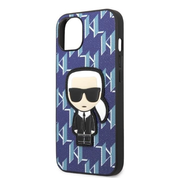 Karl Lagerfeld KLHCP13MPMNIKBL iPhone 13 6.1" hardcase blue/blue Monogram Ikonik Patch_5