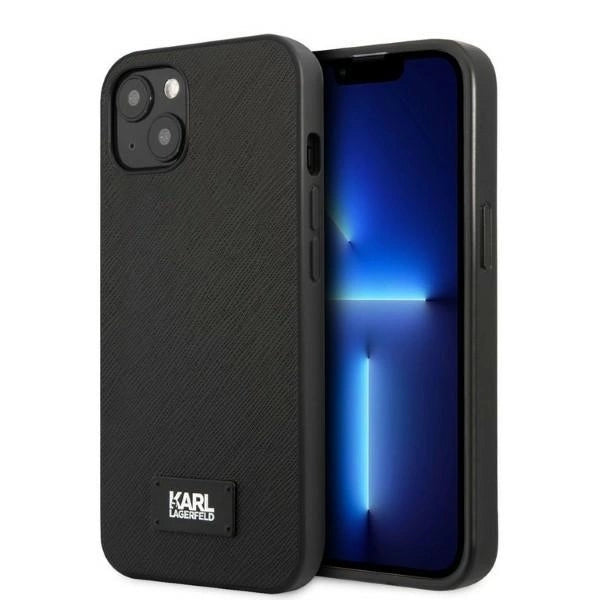 Karl Lagerfeld KLHCP13MSFMP2K iPhone 13 6.1" hardcase black/black Saffiano Plaque_0