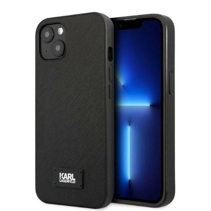 Karl Lagerfeld KLHCP13MSFMP2K iPhone 13 6.1" hardcase black/black Saffiano Plaque_0