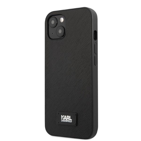 Karl Lagerfeld KLHCP13MSFMP2K iPhone 13 6.1" hardcase black/black Saffiano Plaque_1