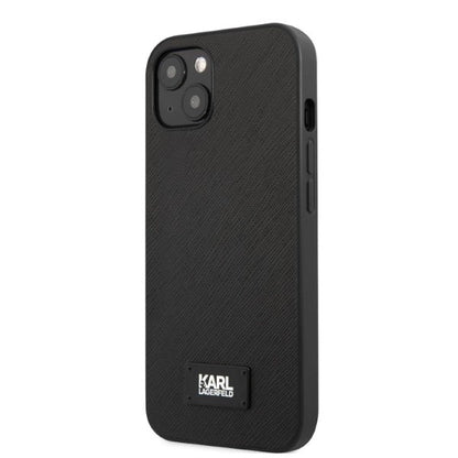 Karl Lagerfeld KLHCP13MSFMP2K iPhone 13 6.1" hardcase black/black Saffiano Plaque_1