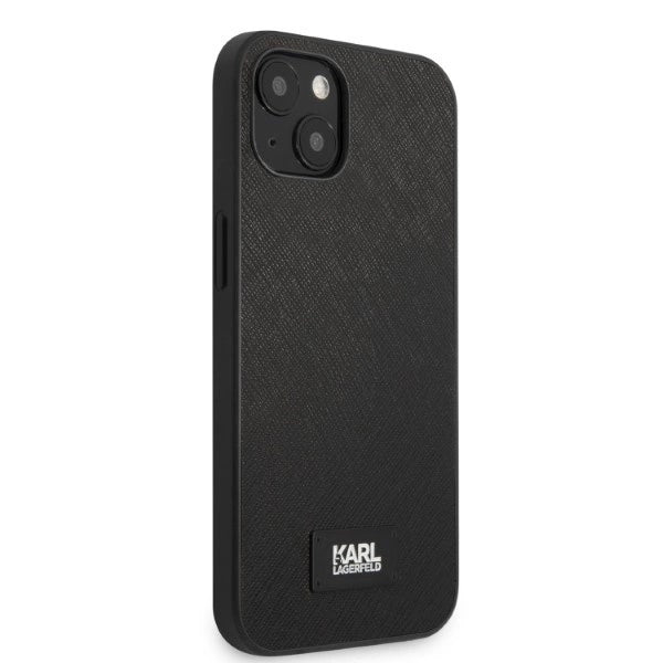 Karl Lagerfeld KLHCP13MSFMP2K iPhone 13 6.1" hardcase black/black Saffiano Plaque_3