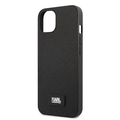 Karl Lagerfeld KLHCP13MSFMP2K iPhone 13 6.1" hardcase black/black Saffiano Plaque_5