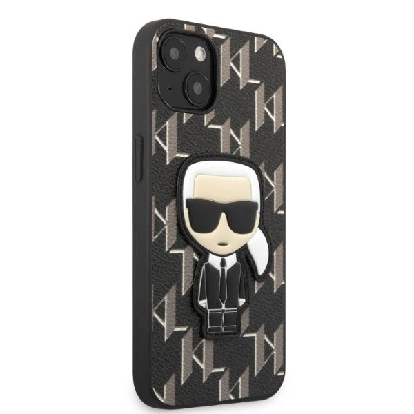 Karl Lagerfeld KLHCP13SPMNIKBK iPhone 13 mini 5.4" hardcase black/black Monogram Ikonik Patch_3