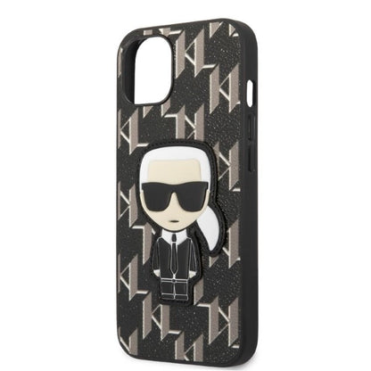 Karl Lagerfeld KLHCP13SPMNIKBK iPhone 13 mini 5.4" hardcase black/black Monogram Ikonik Patch_5