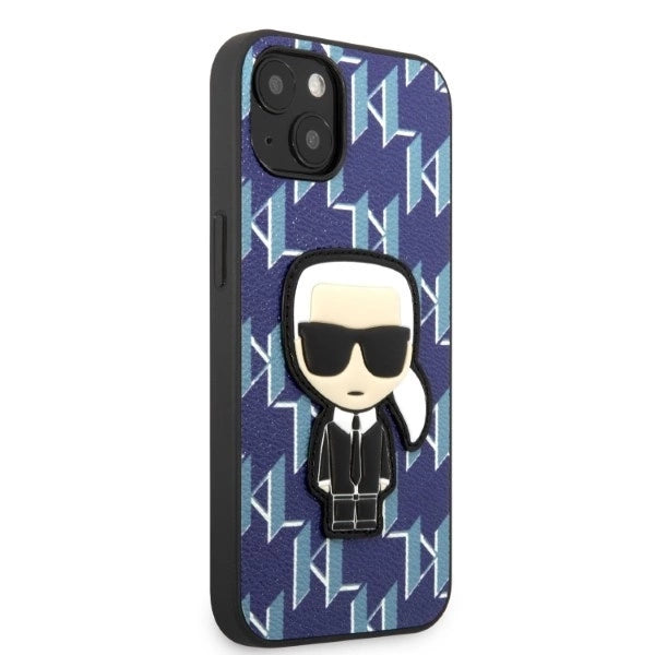 Karl Lagerfeld KLHCP13SPMNIKBL iPhone 13 mini 5.4" hardcase blue/blue Monogram Ikonik Patch_3