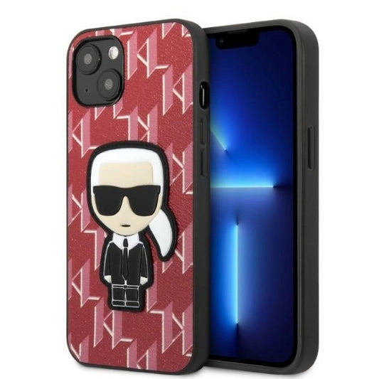 Karl Lagerfeld KLHCP13SPMNIKPI iPhone 13 mini 5.4" hardcase red/red Monogram Ikonik Patch_0