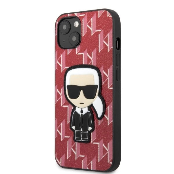 Karl Lagerfeld KLHCP13SPMNIKPI iPhone 13 mini 5.4" hardcase red/red Monogram Ikonik Patch_1