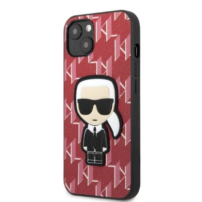 Karl Lagerfeld KLHCP13SPMNIKPI iPhone 13 mini 5.4" hardcase red/red Monogram Ikonik Patch_1